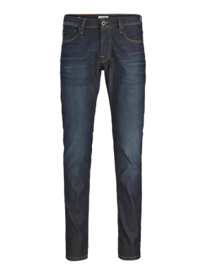 Slim fit jeans herr mörkblå - GLENN