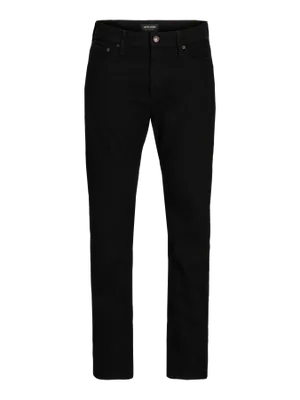 Svarta tapered fit jeans herr - MIKE
