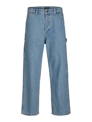 Blå snickarjeans baggy fit - ALEX