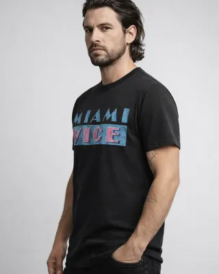 Miami Vice Distressed Logo T-Shirt