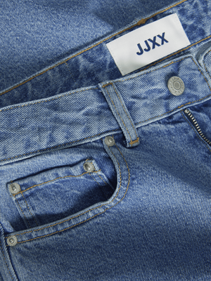 Vaskede slidte brede jeans damer