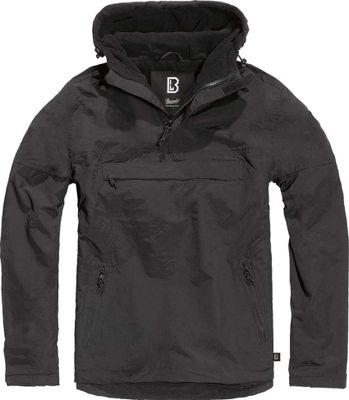 Windbreaker with fleece lining