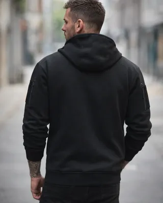 Tactical zipped hoodie