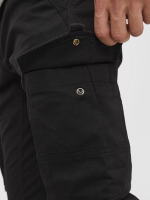 Slim Fit Cargo Pants in Twill Weave, Low Waist