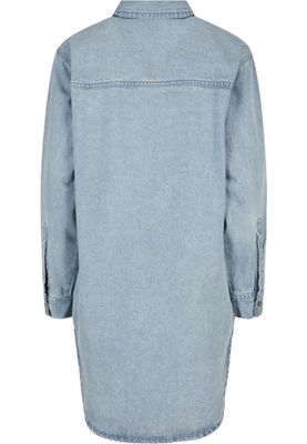 Ladies Oversized Denim Shirt Dress