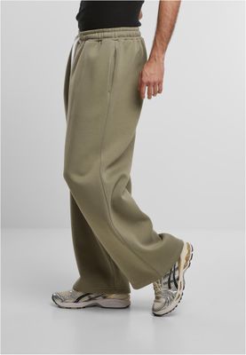 Fluffy Wide Leg Trackpants Byxor för Herr – Pale Olive