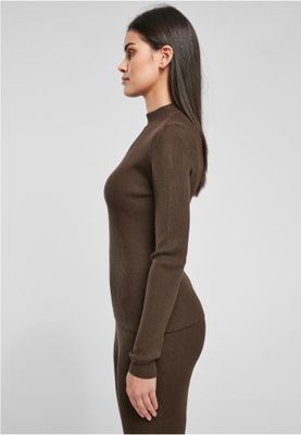 Ladies Rib Knit Turtelneck Sweater