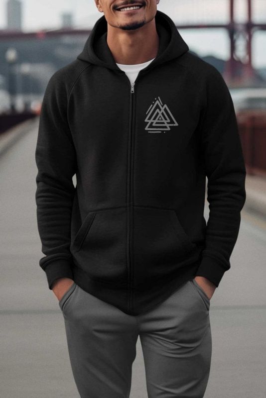 Valknut ziphoodie mænd