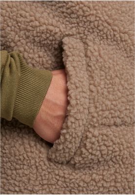 Basic Teddy Puffer västt för herr – darktaupe