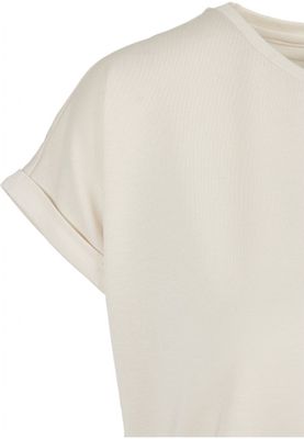 Ladies top with rolled up arms