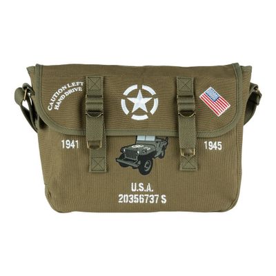 Canvas messenger bag - Willys jeep USA