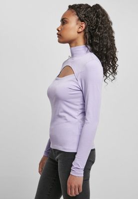 Ladies Cut-Out Turtleneck Longsleeve
