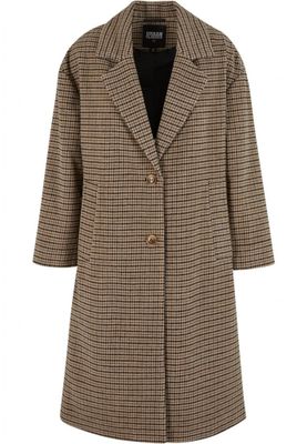 Ladies oversized plaid coat