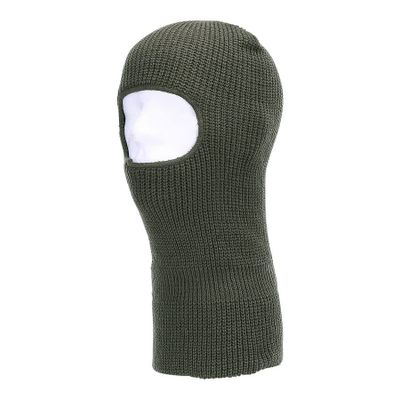 Lang 1-huls balaclava i akrylgarn