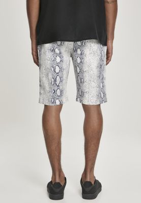 Snake patterned shorts men