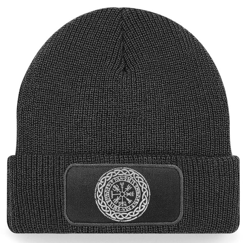 Vegvisir - strikhue med lap