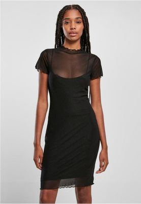 Ladies Mesh Double Layer Dress