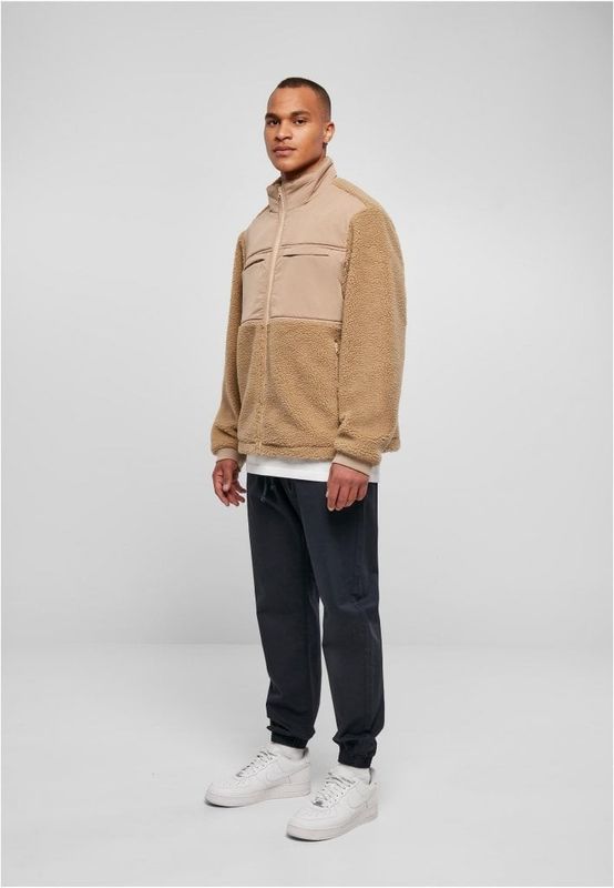 Patched Sherpa Jacket