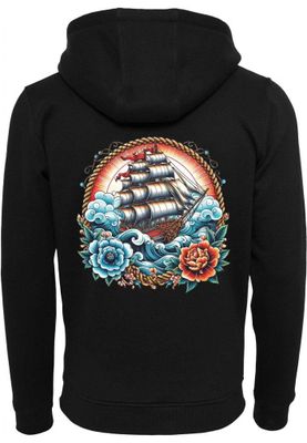 Old school ship tattoo - Zipped hoodie