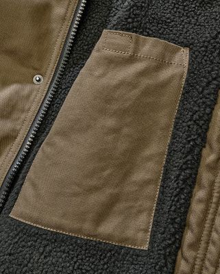 Men's teddy-lined jacket