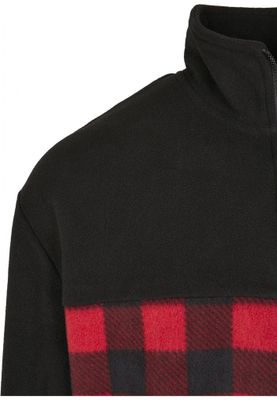 Checkered fleece jacket for men