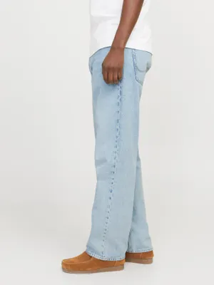 Ljusblå baggy fit jeans herr - ALEX