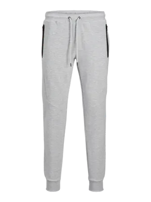 Ljusgrå slim fit joggingbyxa