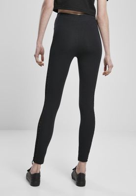 Leggings med blonder på siden
