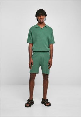 Ribbed sweat shorts for men