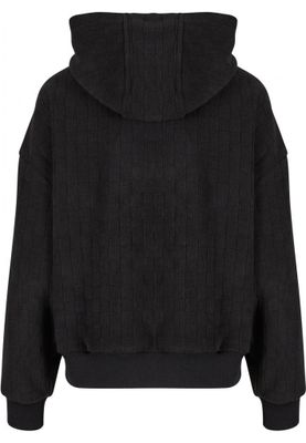 Ladies Jacquard Velvet Oversized Hoodie