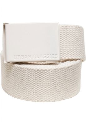 Colored Buckle Canvas Belt 2-Pack