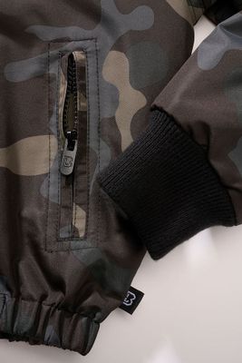 Windbreaker with fleece lining darkcamo - Child