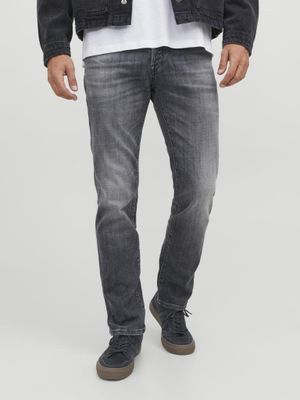 Grå stright slim fit jeans herr