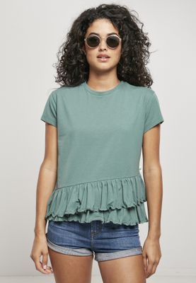 T-shirt with ruffles in organic cotton