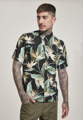 Floral short-sleeved shirt
