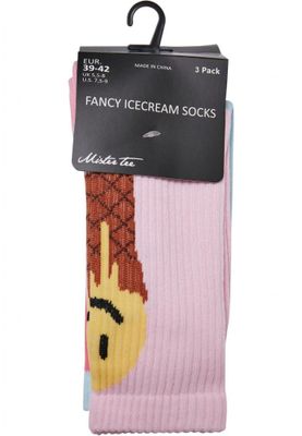 Fancy Icecream Socks 3-Pack