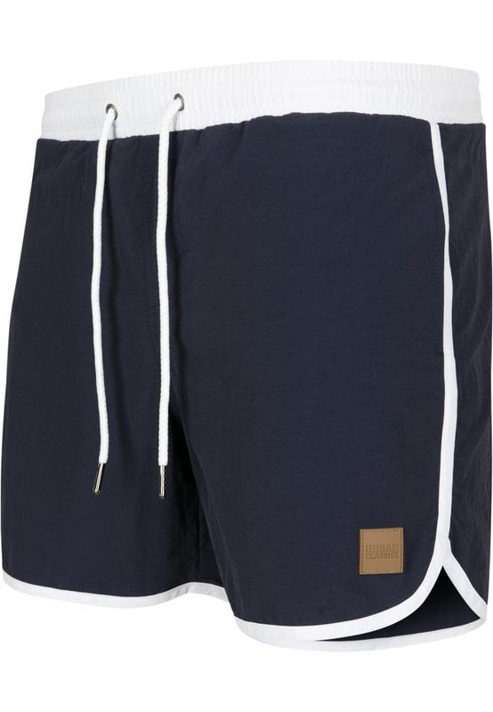 Retro swim shorts navy/white