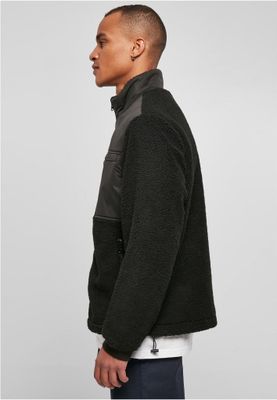Patched Sherpa Jacket