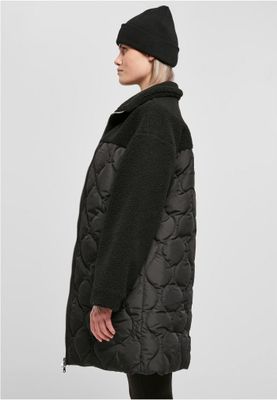 Ladies Oversized Sherpa Quilted Coat