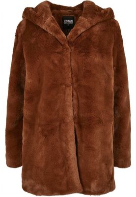 Fluffy teddy coat with hood
