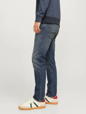 Mörkblå stentvättade jeans herr - CLARK