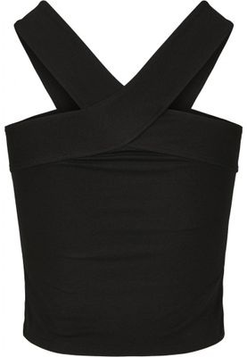 Top with wide shoulder straps in cross