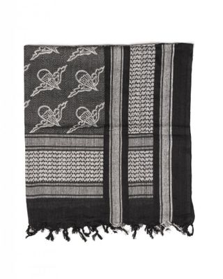 Shemagh paratrooper black/white