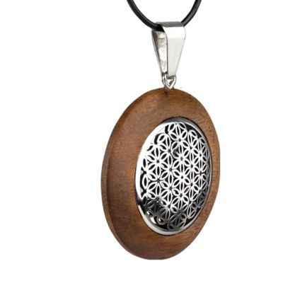 "Flower of Life" trævedhængshalskæde