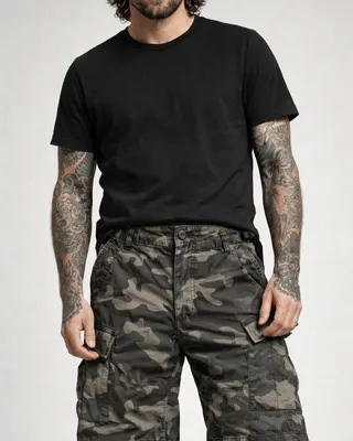 Ripstop cargo shorts herr darkcamo