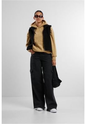 Ladies Jacquard Velvet Oversized Hoodie