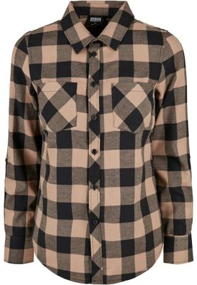 Ladies Turnup Checked Flanell Shirt