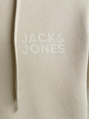 Jack & Jones ziphoodie med gummitryck