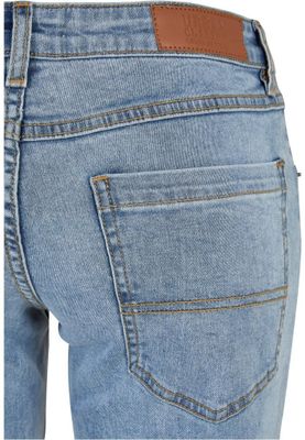Ladies Low Waist Straight Denim Pants