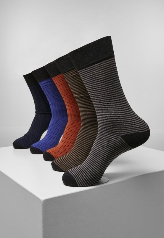 Socks with stripes and dots 5-pack